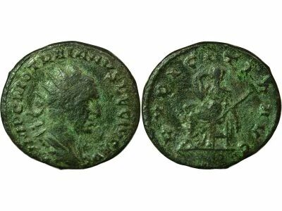 Trajan Decius - Counterfeited Antoninianus, Seated Pudicitia - IIIrd Century