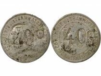 Tramways of Nantes - 40 Aluminium Centimes - Composted TN
