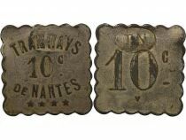 Tramways of Nantes - Nickel-coated zinc 10 Centimes - Composted TN