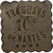 Tramways of Nantes - Nickel-coated zinc 10 Centimes - Composted TN