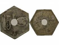 Tramways of Nantes - Nickel-coated zinc 15 Centimes - Composted TN