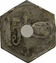 Tramways of Nantes - Nickel-coated zinc 15 Centimes - Composted TN