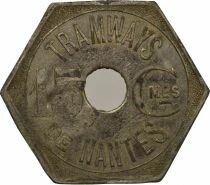Tramways of Nantes - Nickel-coated zinc 15 Centimes - Composted TN