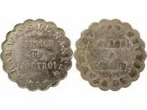 Tramways of Nantes - Nickel-plated Zinc Token, Granting Service