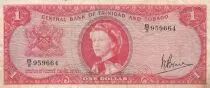 Trinidad and Tobago 1 Dollar - Elisabeth II - Bank - Serial B2 - 1969