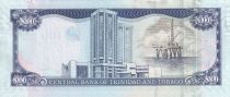Trinidad and Tobago 100 Dollars - Birds - Twin towered modern bank building, iol rig - 2006 - P.51b