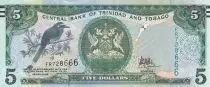 Trinidad and Tobago 5 Dollars - Birds - Arms - 2017 - Serial FR - P.47c