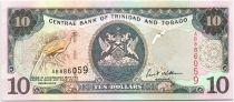 Trinidad et Tobago 10 Dollars Oiseaux - Armoiries 2002