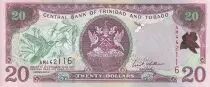 Trinidad und Tobago 20 Dollars - Saberwing and flowers - 2002 - P.44b