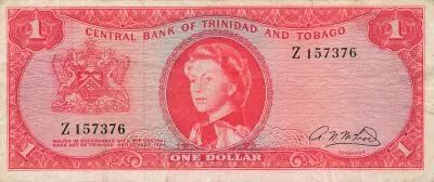 Trinidad y Tobago 1 Dollar - Elizabeth II - Bank - 1964 - P.26b