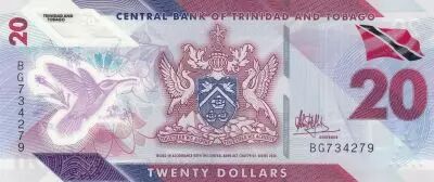 Trinidad y Tobago 20 Dollars - Birds - Polymer - 2020 - P.W63a