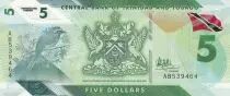 Trinidad y Tobago 5 Dollars - Bird - Building - 2020 - W.64a