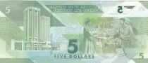 Trinidad y Tobago 5 Dollars - Bird - Building - 2020 - W.64a