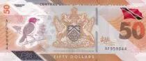 Trinidad y Tobago 50 Dollars - Birds - Serial AF - Polymer - 2020 (2021)