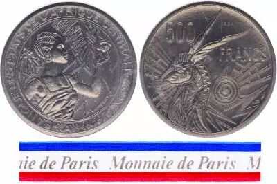 Tschad 500 Francs - 1976 - Test strike