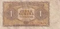 Tschechoslowakei 1 Koruna - Coat of arms - 1953 - P.78b
