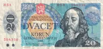 Tschechoslowakei 20 Korun 1988 - Jan Amos Komensky - Serial H53