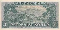 Tschechoslowakei 50 Korun - Gen Milan R. Stefanik - Landscape - 03-07-1948 - Serial A.17  - P.66
