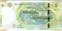Tunesien 5 Dinars, Hannibal - Carthaginians ships - 2013