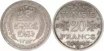 T&uacute;nez  20 francs Ahmad Pasha - 1935 (1353) Essai