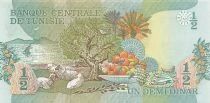T&uacute;nez 1/2 Dinar - 1973 - Replacement - P.69