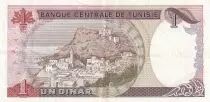 T&uacute;nez 1 Dinar - Habib Bouguiba - Village - 1986 - Serial B.5 - P.74