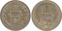 T�nez 1 Franc Tunisia - 1941 - VF +