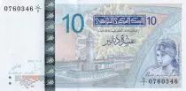 T�nez 10 Dinars - Elisa of Carthage - 2005 - Serial D.1 - P.90