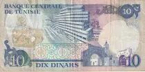 T&uacute;nez 10 Dinars - Habib Bouguiba - Building - 1983 - Serial D.25 - P.80