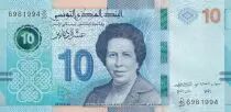 T�nez 10 Dinars - Tawhida Ben Cheik (1909-2010) - 2020 - P.99