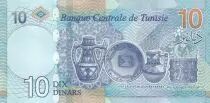 T&uacute;nez 10 Dinars, Tawhida Ben Cheik (1909-2010) - 2020 - UNC