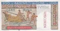 T&uacute;nez 100 Francs - Hermes - Specimen - ND (1946) - P.24s