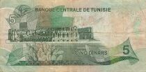T&uacute;nez 5 Dinars - 03-08-1972 - Replacement - P.68