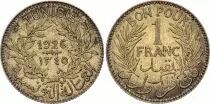 Tunisia 1 Franc Chamber of Commerce - 1344 (1926)