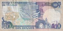 Tunisia 10 Dinars - Habib Bouguiba - Building - 1983 - Serial D.25 - P.80