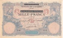 Tunisia 1000 Francs on 100 francs -  08-07-1892- Serial R.48