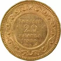 Tunisia French Protectorate, Muhammad IV - 20 Gold Francs - 1322 AH / 1904 A Paris