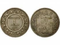 Tunisia French Protectorate, Muhammad IV - Silver Franc - 1904 A Paris