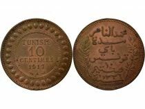 Tunisia French Protectorate, Muhammad V - 10 Centimes - 1917 A Paris