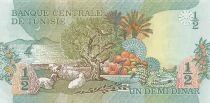 Tunisie 1/2 Dinar - Habib Bourguiba - 1973 - P.69