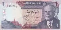 Tunisie 1 Dinar - Bourghuiba - 03-08-1972