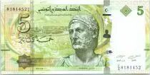 Tunisie 5 Dinars, Hannibal - Navires Carthaginois - 2013
