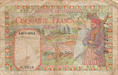 Tunisie 50 Francs - 26-05-1942 - P.12