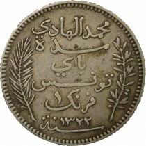 Tunisie Protectorat, Muhammad IV - Franc Argent - 1904 A Paris