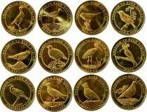 Turchia 1 Kurus - Set of 12 coins - Birds of Anatolia - 2021