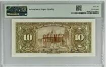 Turchia 10 Lira 1948 - Pres. L. Inonu - 1948 - Specimen - PMG 66 EPQ