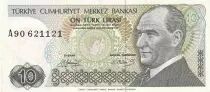 Turchia 10 Turk Lirasi - Pdt Ataturk - ND (1980) - Serial A - P.193