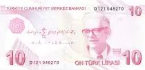 Turchia 10 Yeni Turk Lirasi - Pdt Ataturk - Cahit Arf - 2009 (2020-2021) - P.NEW