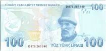T&uuml;rkei 100 Lira - Pdt Ataturk - Buhurizade Mustafa Efendi - 2009 (2017) - UNC- P.226c