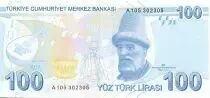 T&uuml;rkei 100 Yeni Turk Lirasi Turk Lirasi, Pdt Ataturk - Buhurizade Mustafa Efend